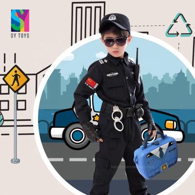 China Pretend Game Set SY TOYS Storage Luggage Game Doctor Medical Equipment Plastic Toy Police Set for sale