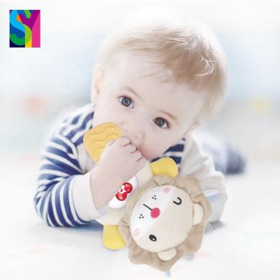 China Soft Toy SY Baby Teether Toy Children Gift Cartoon Animal Soft Stuffed Little Lion Plush Toy for sale