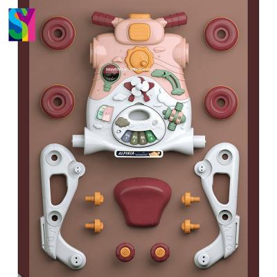 China With Light and Music SY PLAYS 2021 AMAZONE Top Selling Electric Baby Toy Musical Activity Trolley Walker With Sounds Music Walker for sale