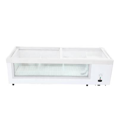 China Single-temperature factory custom single-temperature commercial tabletop display refrigerated display freezer for sale