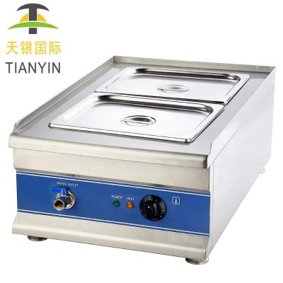 China Eco - Friendly Commercial Electric Catering Equipment Buffet Bain Marie Food Warmer With Cover for sale