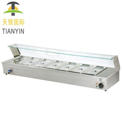 China Eco-friendly hot sale buffet fast food restaurant severy countertop Bain Marie used food warmer for sale