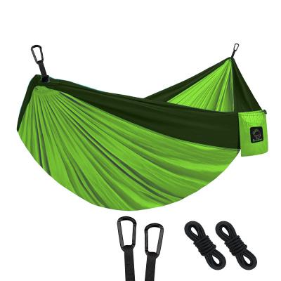 China Lightweight Portable Outdoor Parachute Hammock Tear Proof Multifunctional Camping Hammock 2 Person for sale