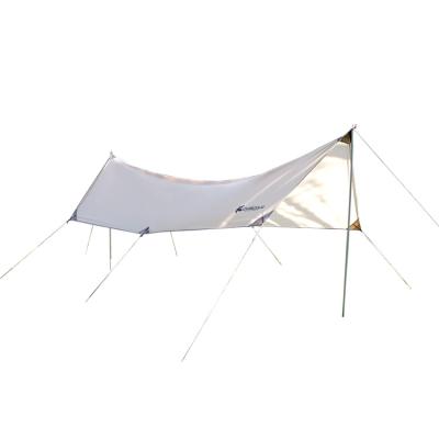 China Water proof 2021 camping awning 100% cotton oxford fiber outdoor windproof folding camping awning for sale