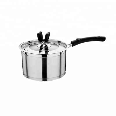 China Sustainable Stainless Steel Mini Milk Pot Sauce Pan with Bakelite Handle for sale