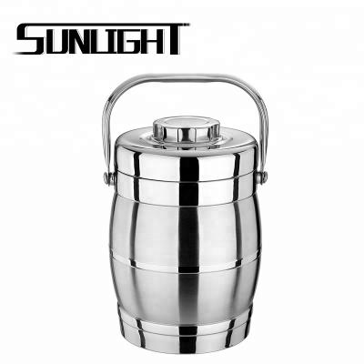 China Sustainable Stainless Steel Thermos Container Food Warmer Flask Set With Double Wall for sale