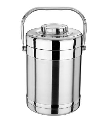 China Sustainable Straight Thermal Stainless Steel Lunch Box Hot Shape Food Flask With Handle for sale