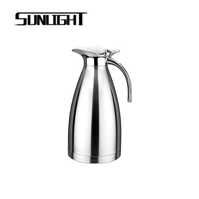 China Sustainable Colorful Stainless Steel Vacuum Flask Coffee Pot Keep Hot And Cold for sale