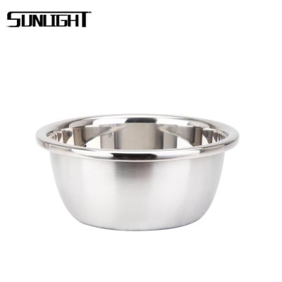 China Large Durable Multi Function Mixing Bowl Stainless Steel Soup Basin For Wholesale for sale