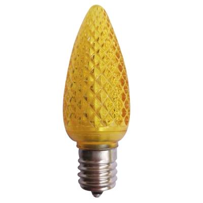 China Faceted Finished / Strawberry / Diamond Cut Commercial Christmas Lights C9 Retro Gold SMD Bulb for sale