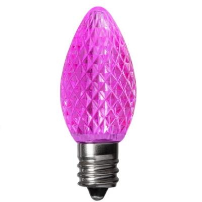 China Pink C7 LED Light Bulb Christmas C7 SMD Bulbs For Light Coil With E12 Base for sale