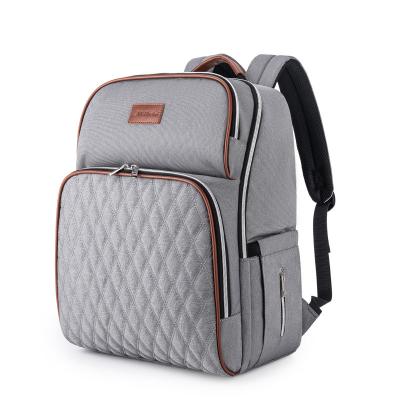 China With USB Diaper Bag Large Travel Backpack Baby Bag For Mom And Dad Multifunctional Waterproof Maternity Bag for sale