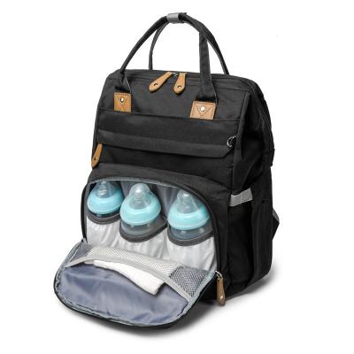 China With USB Diaper Bag Diaper Baby Diaper Backpack With Crib Travel Multifunctional Bag for sale