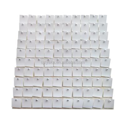 China Instant UK 50 Pieces Wall Tile Panels White Glitter Shimmer Decoration Birthday Wedding Party Pack for sale