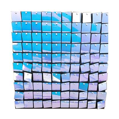 China Small Flash Shimmer Disk Air Active Effect Sequin Panel 3d Shimmering Wall Panel for sale