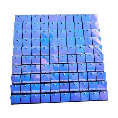 China Flash Interior Or Interior Decoration Use 30*30cm Plastic Sequin Wall Panel for sale