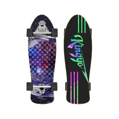 China custom board fiberglass adult surf board bamboo deck surf skate cx7skate wholesale suppliers for sale