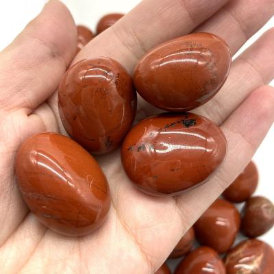 China Europe Jasper Crystal Tumble Reiki Polishing Stone Natural Red Wholesale For Healing for sale