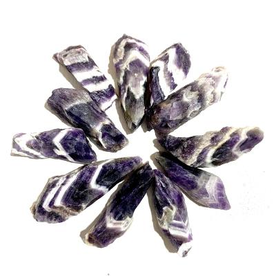 China Good Quality China Chevron Amethyst Healing Crystal Raw Rock Gemstone Gravel Stone For Sale for sale