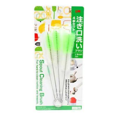 China Sustainable Household 4PCS Bottle Brushes Pipe Teapot Spout Glass Tube Cleaning Brushes for sale