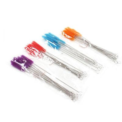 China Sustainable Factory Customized Colorful 304 Stainless Steel Straw Brush, Pipe Cleaning Brush, Tube Brush for sale