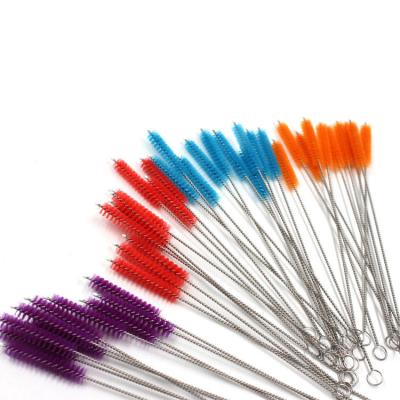 China Sustainable Factory Customized Colorful 304 Stainless Steel Straw Brush, Pipe Cleaning Brush, Tube Brush for sale