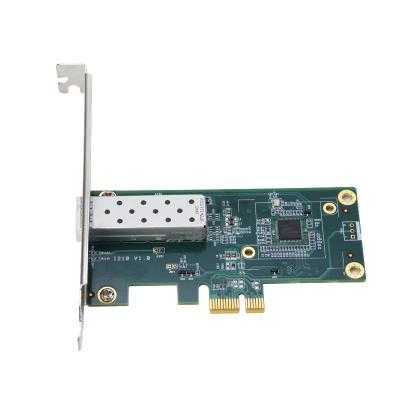 China Various Server Factory Manufacture Intel I210_PCIe 1x Fiber Lan Card Gigabit Network Cards for sale