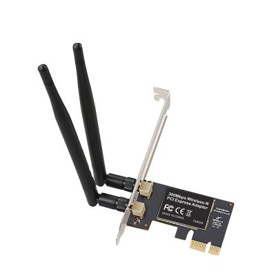 China 300Mbps N PCI Express Adapter Low Profile Bracket Gigabit Fast Desktop Wireless Network Cards For Computer Accessories for sale