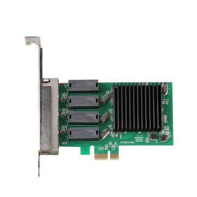 China Server Network Cards 4port RT8111H PCIe1x 1000M Lan Card Gigabit Network Adapter for sale