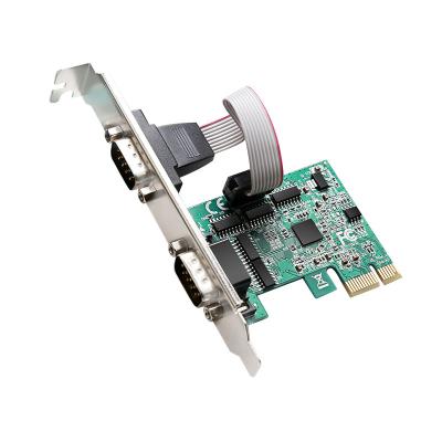 China New Type 2-Port RS232 PCI Express Expansion Card Serial Card Computer Accessories TXB100 for sale