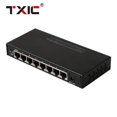 China LACP 8 Port Vlan Switch Iron Housing Gigabit Network Switch 10/100/1000 Mbps for sale