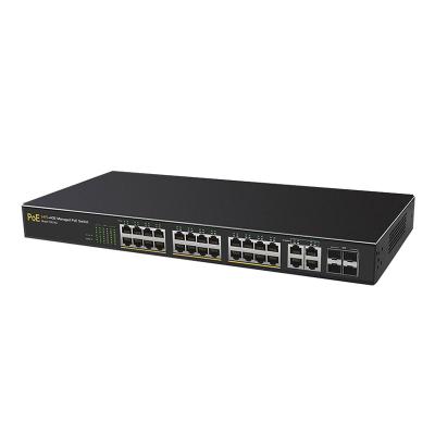 China LACP Good Quality 24 Ports Poe Switch Ethernet Network Web Controlled Switches for sale