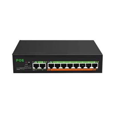 China LACP 8+2 Ports Full Gigabit Poe Ethernet Switch for sale