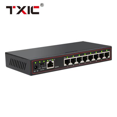 China LACP +1 Duplex & Half Duplex 8 Ports 100Mbps 1000Mbps Port Network Switch for sale