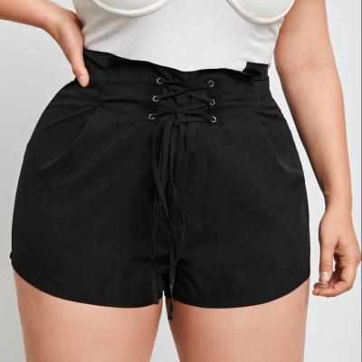 China Cheap Breathable Breathable In Running Shorts Fashion Women Sexy Lace Trim Shorts Hot Sale Black Shorts for sale