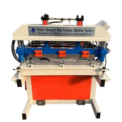 China Full Automatic Galvanized Roofing Roll Forming Curved Roof Machine / Hydraulic Roll Forming Curved Crimping Machine for sale