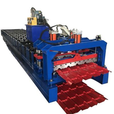 China Hotels Zimbabwe Q Tile Roofing Sheets Roll Forming Machine for sale