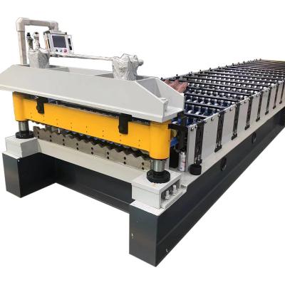 China Hotels Corrugated Iron Roof Sheet Making Machine for sale