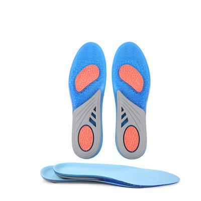 China Shock absorption/soft/eco-friendly three-color honeycomb band silicone gel sports insole for sale