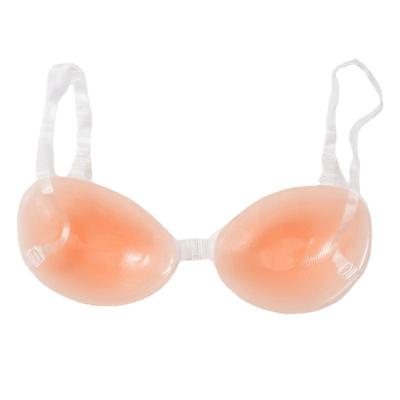 China XINKE Pump Seamless Underwear Boobs Backless Invisilift Strapless Sticky Bra for sale