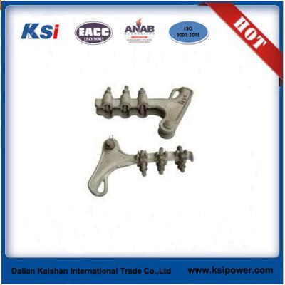 China Electric Power Line ACSR ADSS Fittings / Aluminium Alloy Wedge Type Strain Clamp for sale