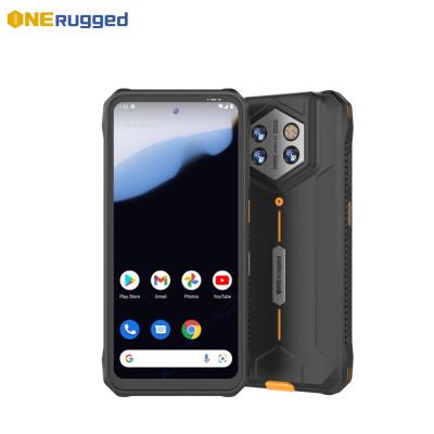 China IP68 Rugged 6.5 pulgadas teléfono móvil Android negro con 14 GMS NFC Triple cámara de carga rápida en venta