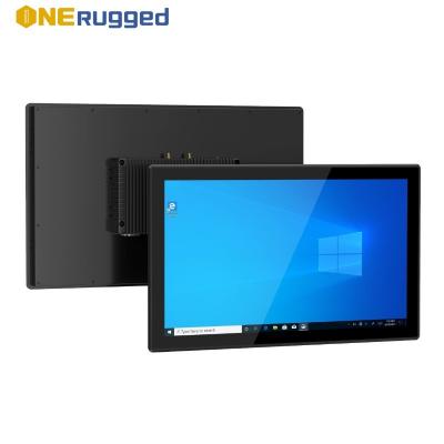 China 21.5 Inch Rugged Fanless Server Touch Screen Panel PC with Win10/11 and IP65 Rating for sale