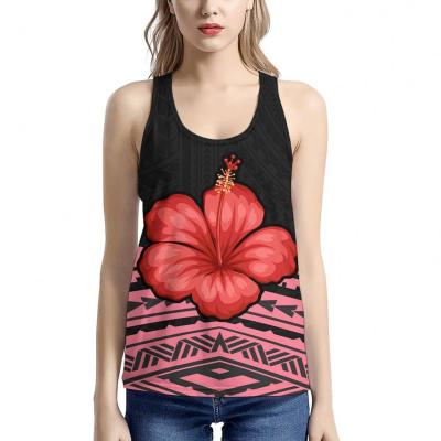 China Customized Women Logo Polynesian Graphic Design Print Tank Tops Casual Customized Casual Sleeveless Soprt Wear Drop Shipping for sale