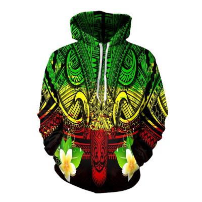 China Custom Anti-wrinkle Sweatshirt Polynesian Traditional Design Pattern Winter Tribal Hoodies For Teenage Girls Leisure Sweatshirt Plus Size for sale