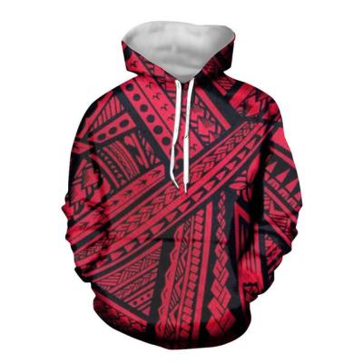 China Viable Design Polynesian Traditional Tribal Pattern Hoodie Women Fashion Long Winter Hoodies For Teenage Girls Leisure Sweatshirt for sale