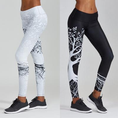 China Wholesale Anti-static Creative Printing Sports Yoga Women Fitness Leggings For Girls Running Pants Gym Sportswear Yoga Suit for sale