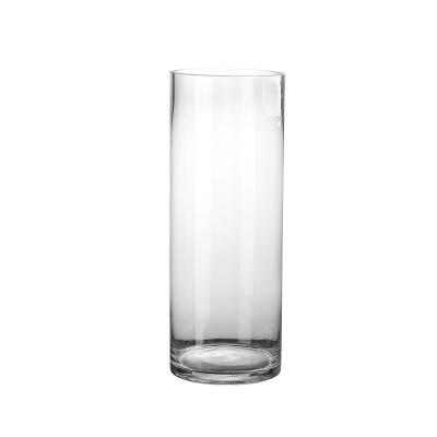 China Minimalist Simple transparent glass cylinder vase Cylindrical small mouth cup Flower arrangement vase glass tube home decoration for sale