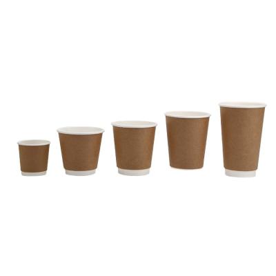 China Double Wall Disposable Disposable Coffee Paper Cups For Hot Drinks Paper Cups Wholesale Custom Logo Coffee Cup for sale