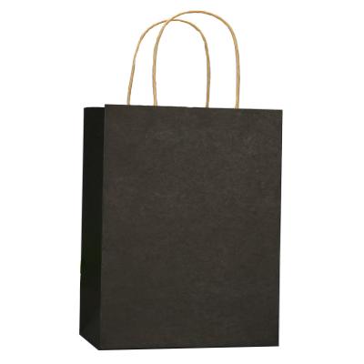 China Aseptic Custom Logo White Kraft Paper Shopping Bag With Handles for sale